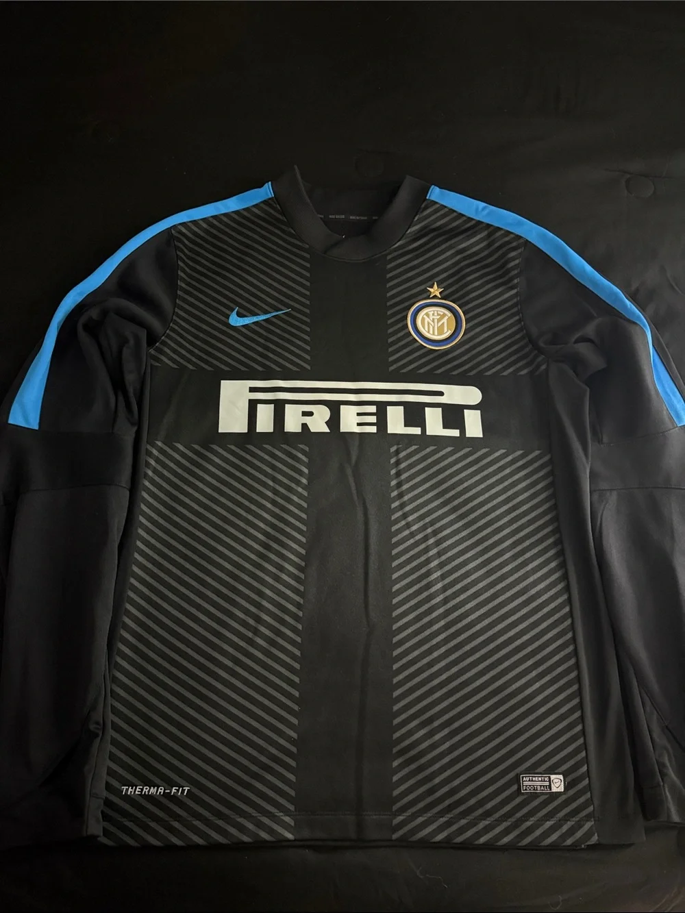 VINTAGE Inter Milan 🇮🇹 2014-15 Nike Long Sleeve Warmup Training Top